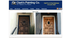 Desktop Screenshot of clarkspainting.com