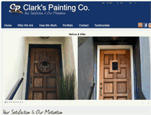 Tablet Screenshot of clarkspainting.com